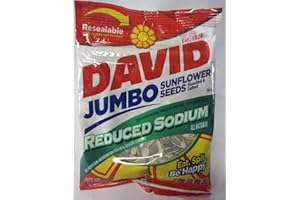 SUPOOBE David's Sunflower Seeds Reduced Sodium 5.25 Oz (Pack of 12)