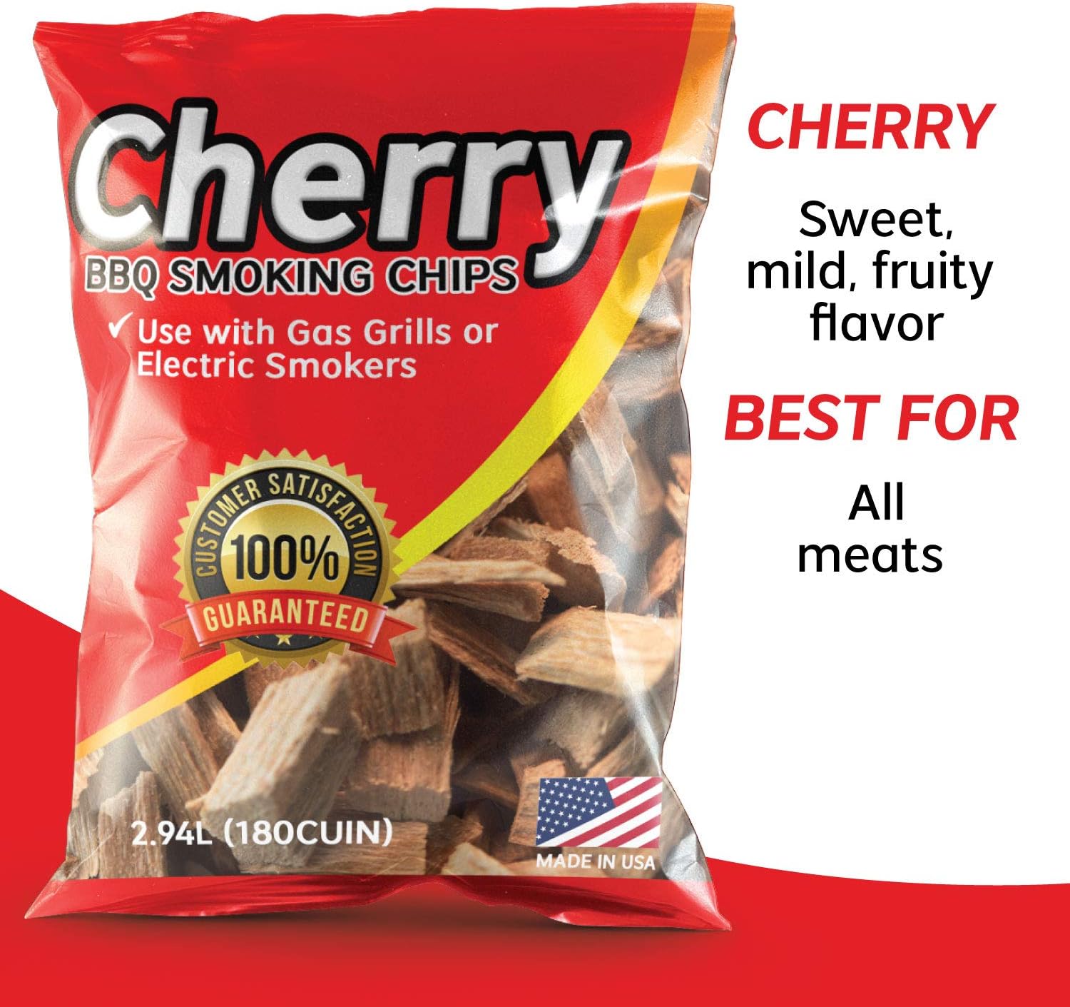 Wood Chips for Smoking Variety Pack, 2 Lbs Each, Apple, Mesquite, Hickory & Cherry Flavor Wood Chips for Smokers & Grills, Bake, Roast, Braise and BBQ, 4-Pack | USA Made : Garden & Outdoor