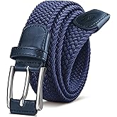 Housmai Stretch Braided Belt for Men -Mens Gift Elastic Woven Golf Belt 1 3/8"- for Golf Jeans Casual Wear