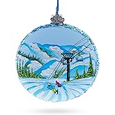 Deer Valley Ski Resort, Park City, Utah, USA Glass Ball Christmas Ornament