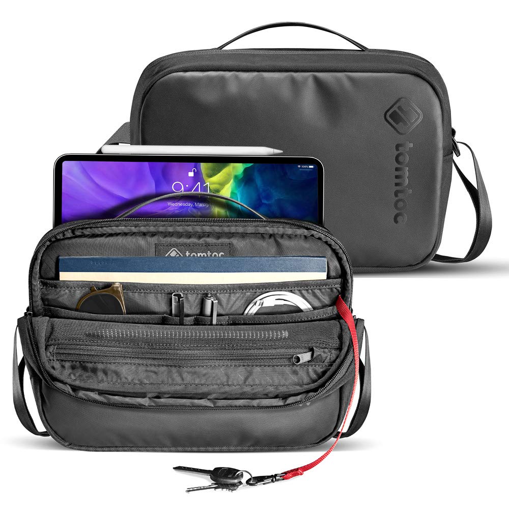 tomtoc Shoulder Bag for 11 inch New iPad Pro, Messenger Bag for 10.5