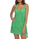 BECCA Womens Beach Date Dress, V-Neck, Side Pockets, Beach Cover Ups for Women