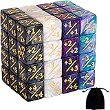 48 Pieces MTG Dice Counters Buff Token Dice Loyalty