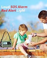 Roxicosly Wind Up Radio AM FM SW Emergency Solar Hand Crank 44400mWh 12000mAh view 7