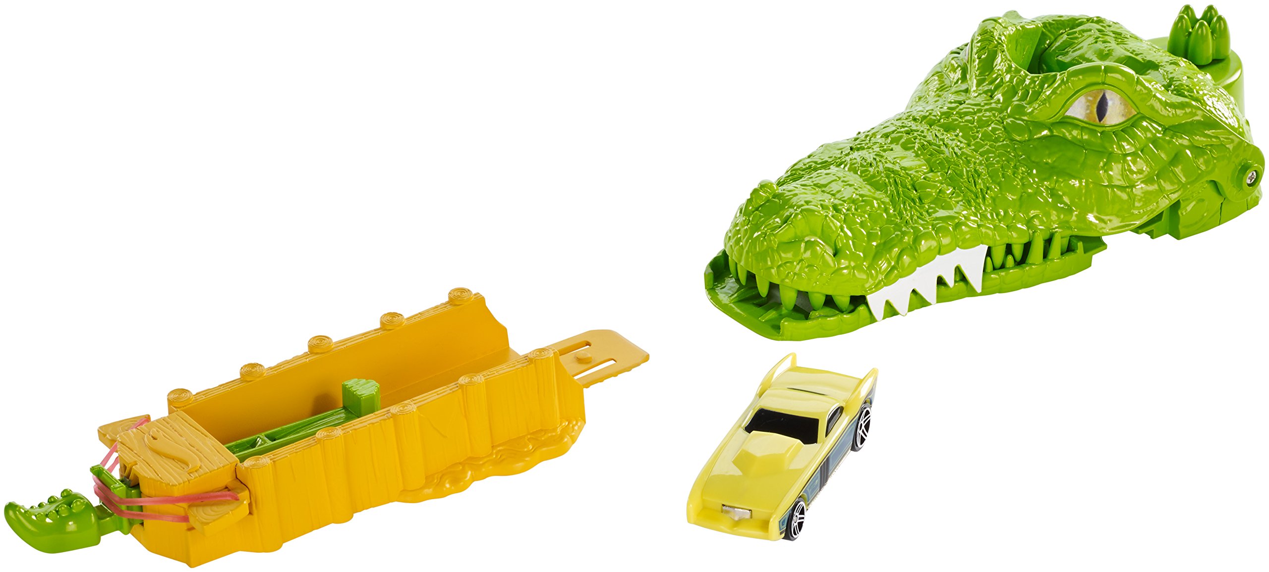 Hot Wheels Crocodile Crunch Track Set With Vehicle