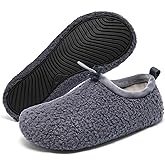 Heiiwarm Kids Cozy Slippers Winter Warm House slippers Socks Anti-Skid shoes (Toddler/Little Kid/Big Kid)