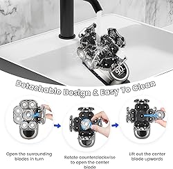 9D Head Shavers for Bald Men: Upgraded 6 in 1