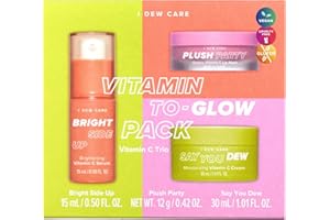 I DEW CARE Skin Care Set - Vitamin To Glow Pack | Niacinamide, Glass Skin Smoother, Vegan, Cruelty Free, Travel Size, Moisturizing Balm, For Dry Lips, Nourish and Hydrate, Illuminating, Easter Basket