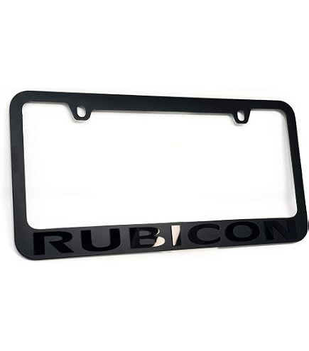 Jeep Rubicon - Marco De Matrícula Grabado En La Parte