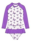 Girls Swimsuit Rash Guard Sets Long Sleeve Swimwear