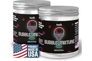 HOMIA Smoking Gun Edible NON-toxic Bubble Mixture for Cocktail - (2 x 8oz), Wood Smoke Infuser and Smoker Machine Accessory - Cold Smoke for Drinks - Pack of 2 - made in USA
