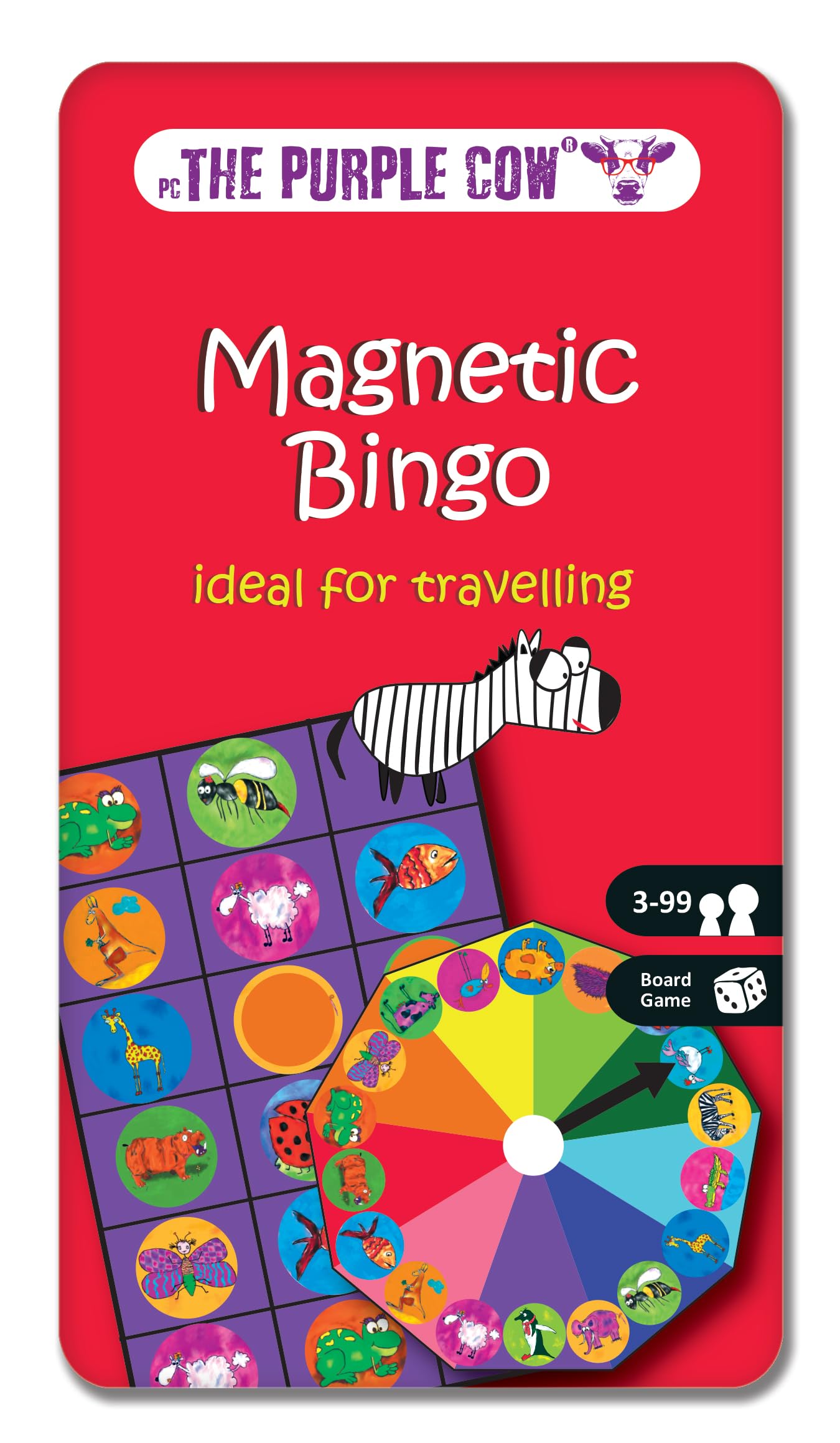 The Purple Cow Animal Bingo Game - Car Games , Airplane Games and Quiet Games