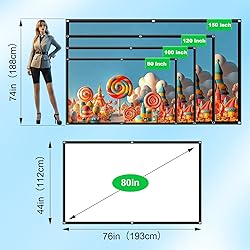 Outdoor Portable Projection Screen 80