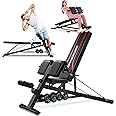 OPPSDECOR Weight Bench Set with Preacher Curl Hyper Back Extension, All-in-One Sit Up Bench, Roman Chair, Professional Bench Press for Full Body Exercise Workout Benches for Home Gym