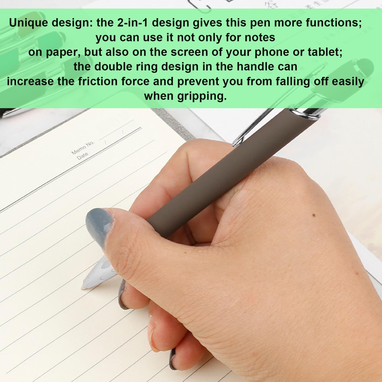 16 Stück Kugelschreiber Mit Touchpen, Druckkugelschreiber, 2 In 1 Stylus Stifte Eingabestift Hochwertig Soft Touch Einziehbarer Kugelschreiber Für Universelle Touchscreen Geräte Für Büro Haushalt 6