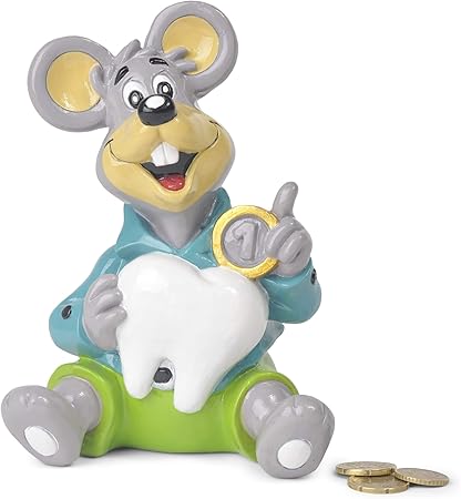 Salvadanaio Per Bambini Originale Del Topolino Dei Denti Salvadanaio Per Bimba O Bimbo Materiale In Poliresina 17 Cm Salvadanaio Per Monete E Banconote Amazon It Casa E Cucina