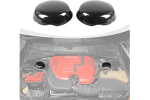 RAZPOY Engine Compartment Suspension Cover Engine Bay Accessories Compatible with Dodge Challenger Charger 2009-2024, Carbon Fiber