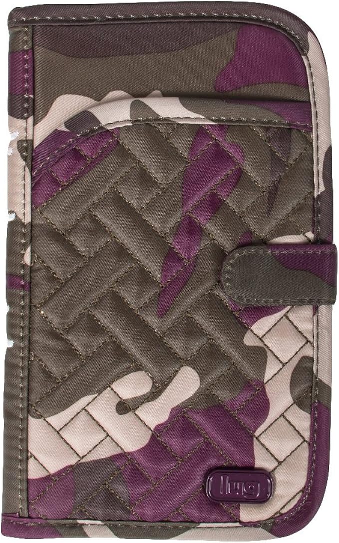 Lug Women's Tandem Passport Wallet, Camo Berry