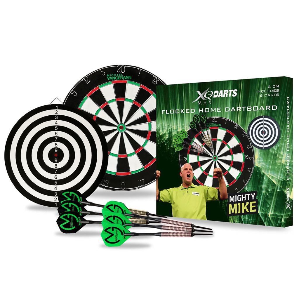XQ Max Michael van Gerwen Flocked Dartboard Starter Set Including Board