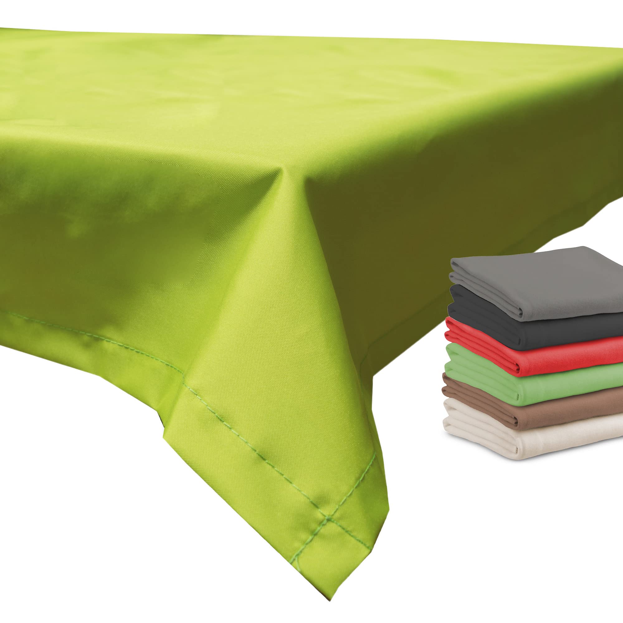 Beo Water Resistant Outdoor Table Cover Square 110 x 140 cm Light Green