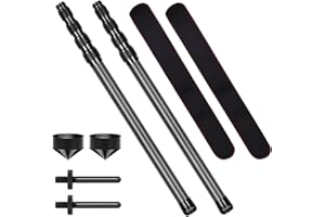 Telescoping Tarp Poles Heavy Duty Adjustable, Carbon Fiber Tent Poles, Portable & Lightweight for Tent Fly, Awning, Outdoor C