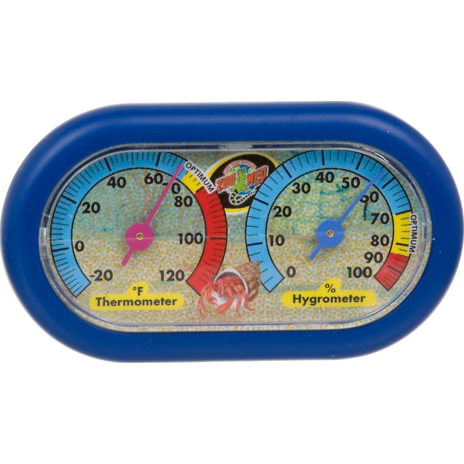 Zoo Med Hermit Crab Dual Thermometer amp Humidity Gauge eBay