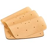 Macood Air Fryer Parchment Paper 100 Pcs 8.5 Inch Unbleached Square Perforated Paper for Air Fryers/Baking/Cooking/Steaming B