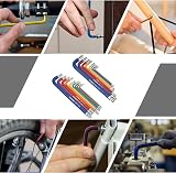 YUFANYA 18Pcs Allen Key Set Ball End Torx Hex Key Set 1.5-10mm T10-T50 view 7