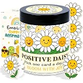 Daisy Gifts For Women - 60 Daily Affirmations for Women - Daisy Gifts - Birthday Gift for Woman, Teen Girls, Sister, Daughter, Friends, Coworkers - Positive Affirmations Cards - Motivational Cards