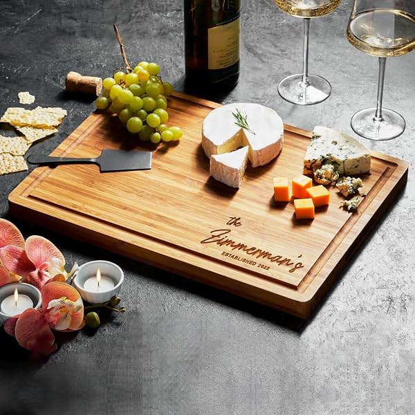 Personalized Marble Charcuterie Board - Custom Engraved Cheese Tray ...