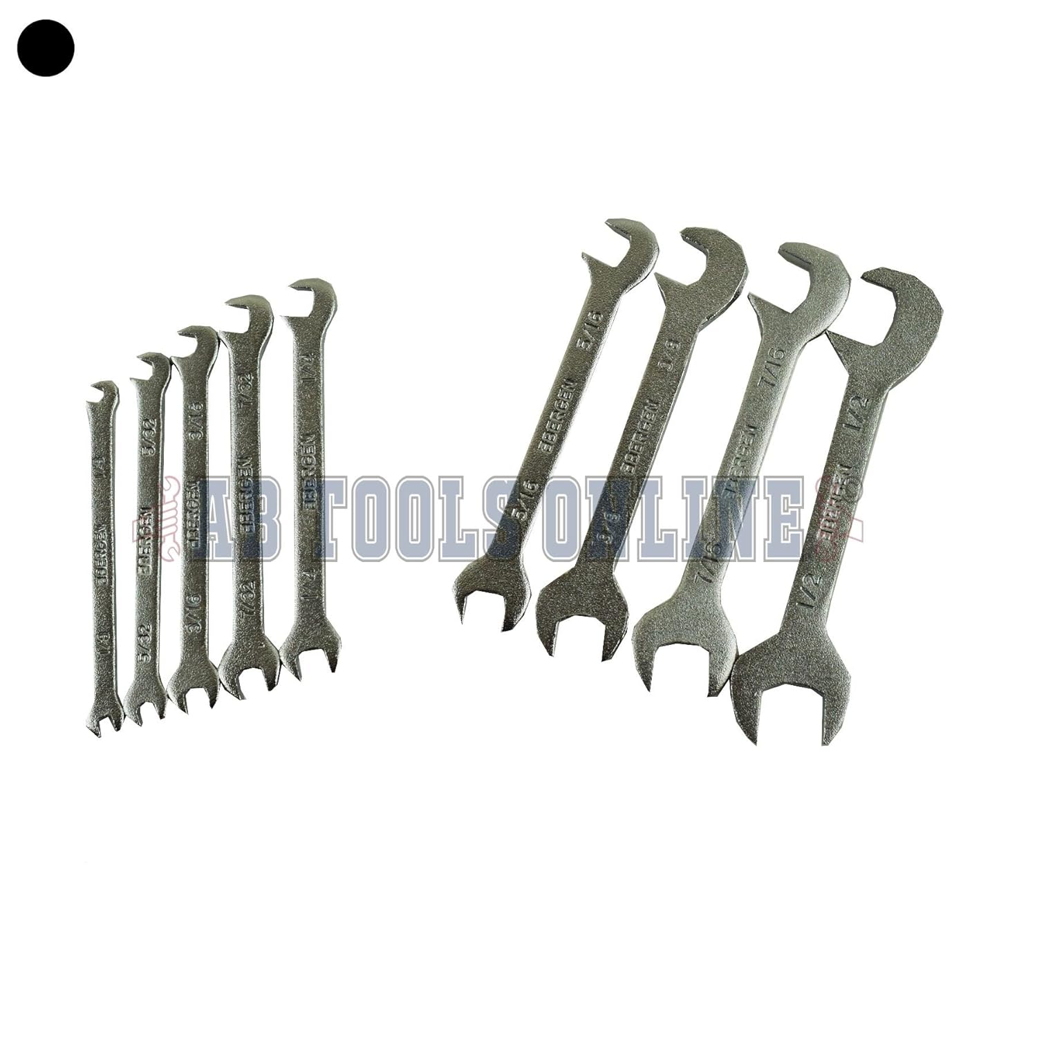 1/2" Model Engineering Hobby Mini Spanner Wrench Set Imperial SAE 9pc 1