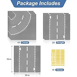 6 Pack Road Base Plates for Building, Compatible