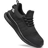 Steel Toe Shoes for Men and Women Comfortable Lightweight Work Safety Shoes Puncture Proof Slip Resistant Indestructible Sneakers Construction Work Utility