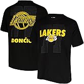 Ultra Game NBA Official Men's Super Soft Fly High Players T-Shirt, Los Angeles Lakers, Luka Dončić, Black, X-Large
