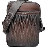 Cuadra Messenger Bag in Genuine Bovine Leather for Men Brown