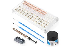 YIMAGUJRX RUNJRX 36 Switches Acrylic Lube Station,Keyboard Switch Lube 0.53oz/15g, Switch Opene for Cherry Gateron Kailh Akko TTC, Keyboard Lube Kit for Mechanical Keyboard