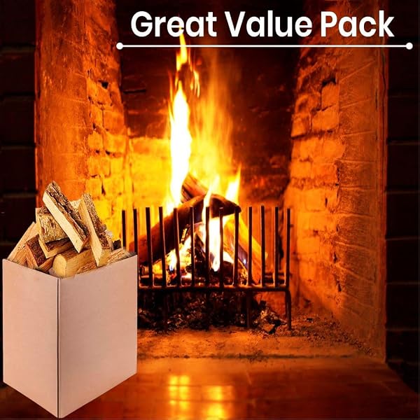 OLD POTTERS KILN DRIED FIREWOOD – HICKORY, 1100 CU. IN, 16-18 LOGS ~ 8″ X 2.5″ LOGS. COOKING WOOD FOR GRILLING, SMOKING, AND FIREPITS, HICKORY.