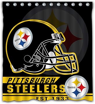 Amazon Com Felikey Custom Pittsburgh Steelers Waterproof Shower