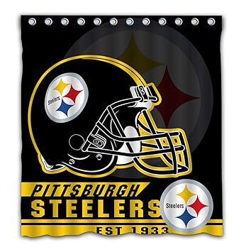 Bath Home Furniture Diy Custom Pittsburgh Steelers Waterproof
