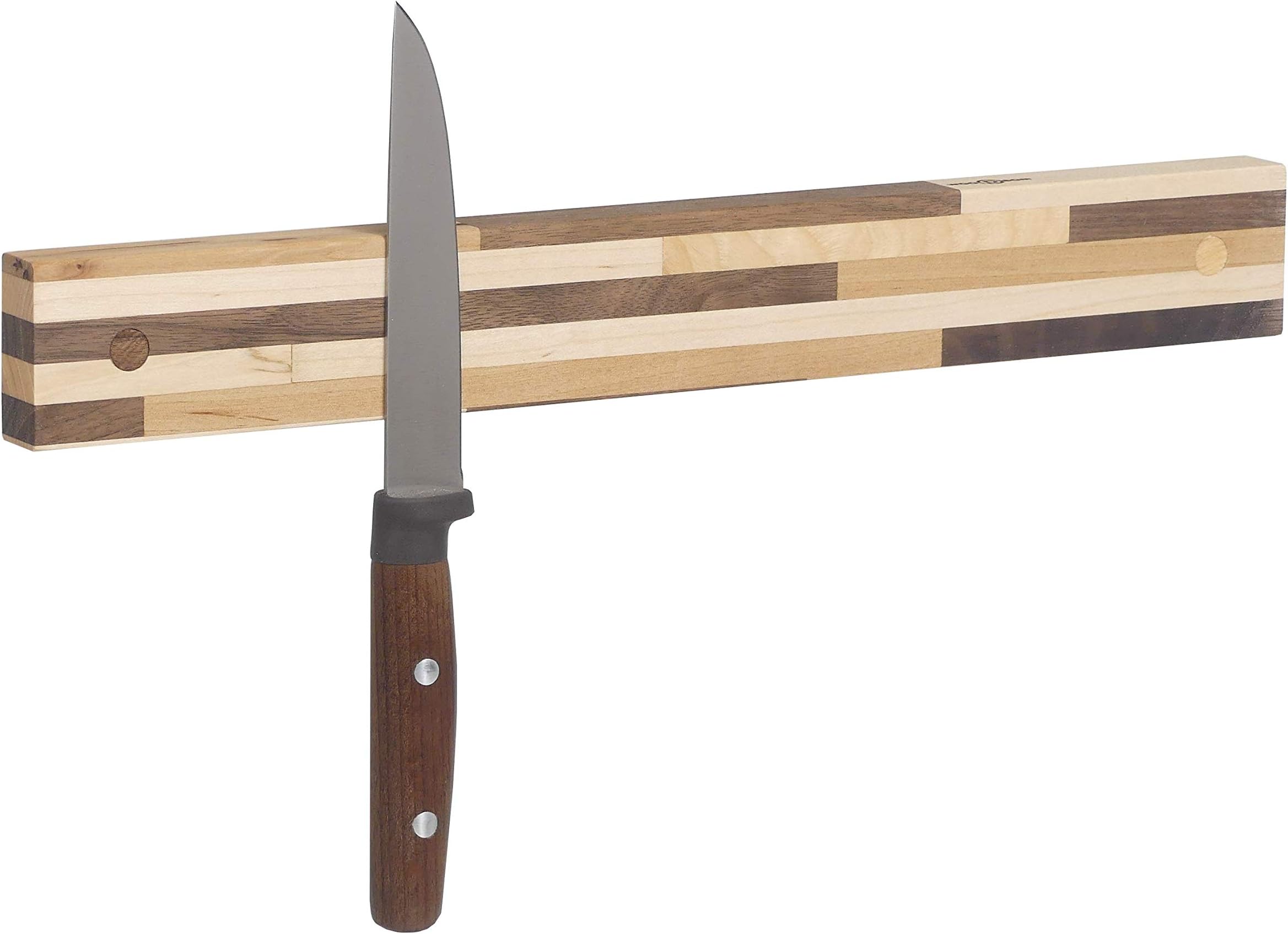 Powerful Magnetic Knife Strip, Holder Made in USA (Butcher Block, 14 inches)