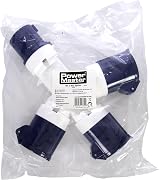 Silverline 16A 230V 3-Gang 3 Pin Power Splitter Adapter IP44 Heavy Duty view 3