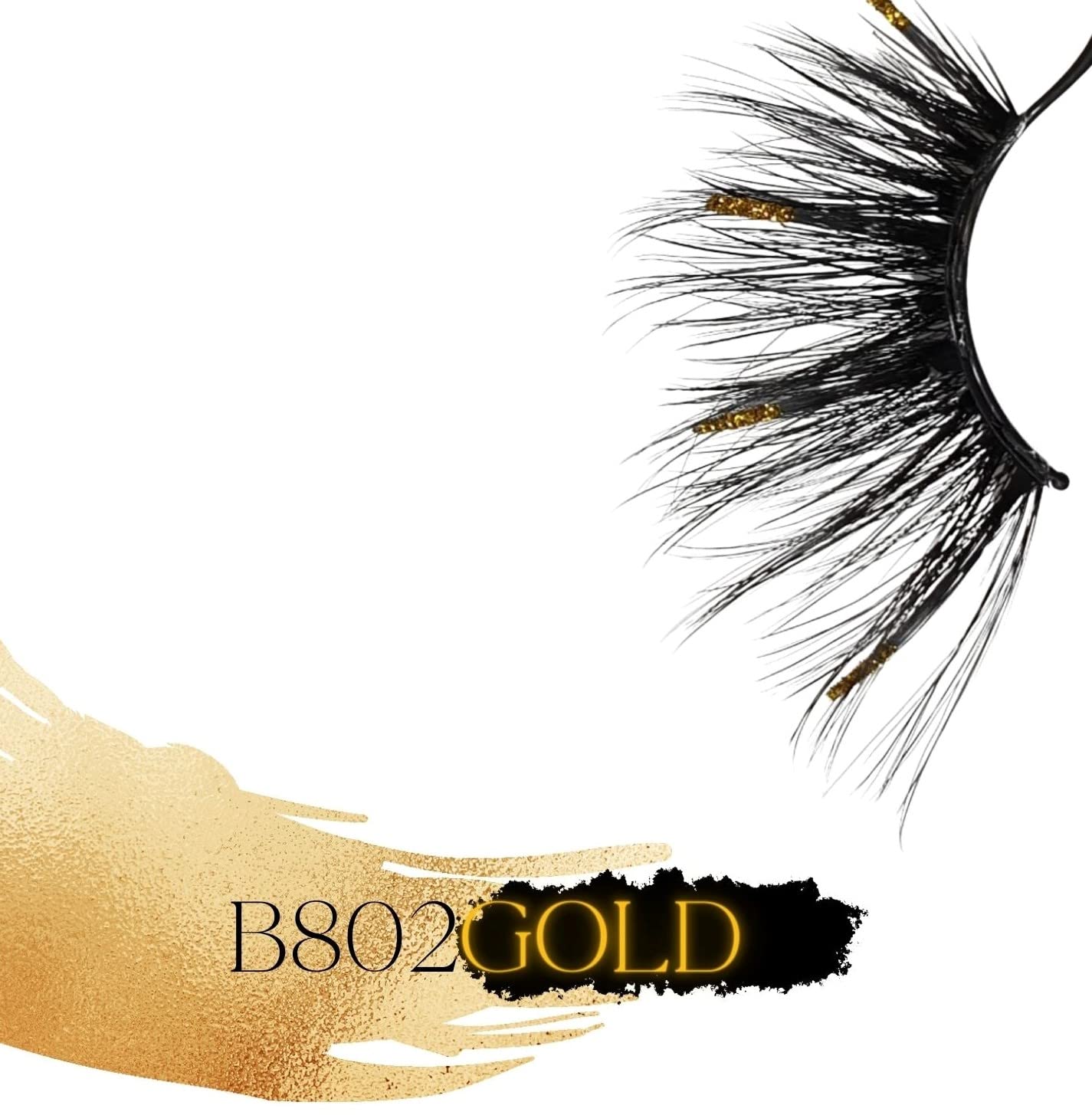 Eldora False Eyelashes NEW B802 GOLD