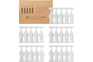 Force of Nature Pro Activator Capsules - Eco-Friendly All Purpose Cleaner Refill - Disinfectant, Sanitizer, Deodorizer Bulk Supplies for School, Office, Hospital - 25 Count, 10ml Each