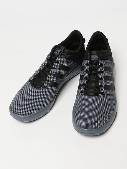 Amazon アディダス 大きいサイズ メンズ 低反発インソール ライン入り メッシュ切り替え ローカット スニーカー Cloudfoam Revcourt ブラック 32 0cm スニーカー