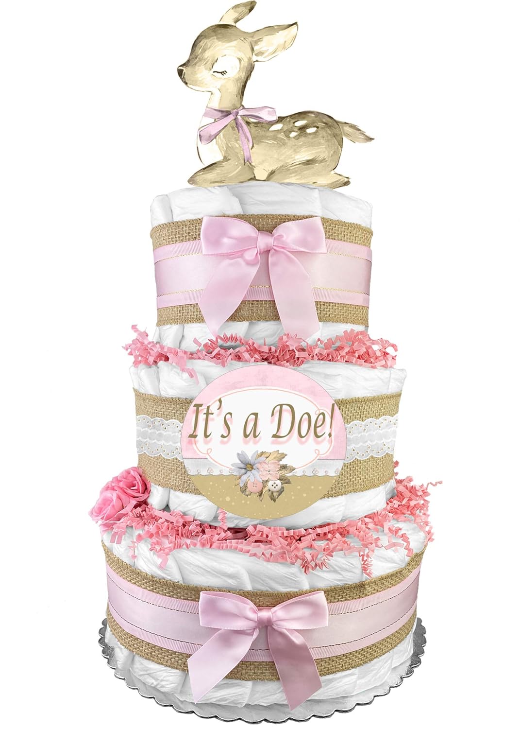 deer diaper cake