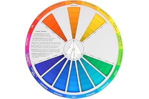 Gadpiparty Color Wheel, Color Wheels for The Artist, for Painting Drawing Mixing Chart Educational Art Tool9 Inch