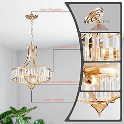 Majhoiw Crystal Chandeliers for Dining Room Modern