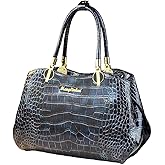 Crocodile Pattern Leather Women's Handbags Top-Handle Satchel Bag Large Capacity Tote Bag Purses Shoulder Messenger Bags
