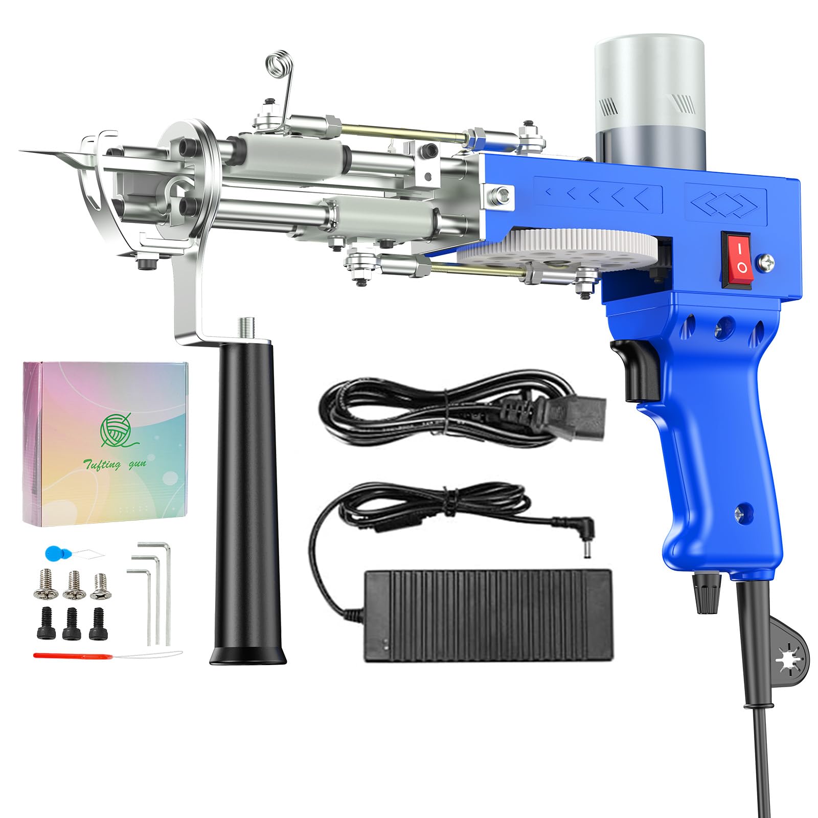 BESGEER Rug Tufting Gun for Tufting Lover, 2 in 1 Cut & Loop Pile Carpet Gun, Rug Maker Machine Starter Kit for Beginners Image BESGEER Rug Tufting Gun for Tufting Lover, 2 in 1 Cut & Loop Pile Carpet Gun, Rug Maker Machine Starter Kit for Beginners Image