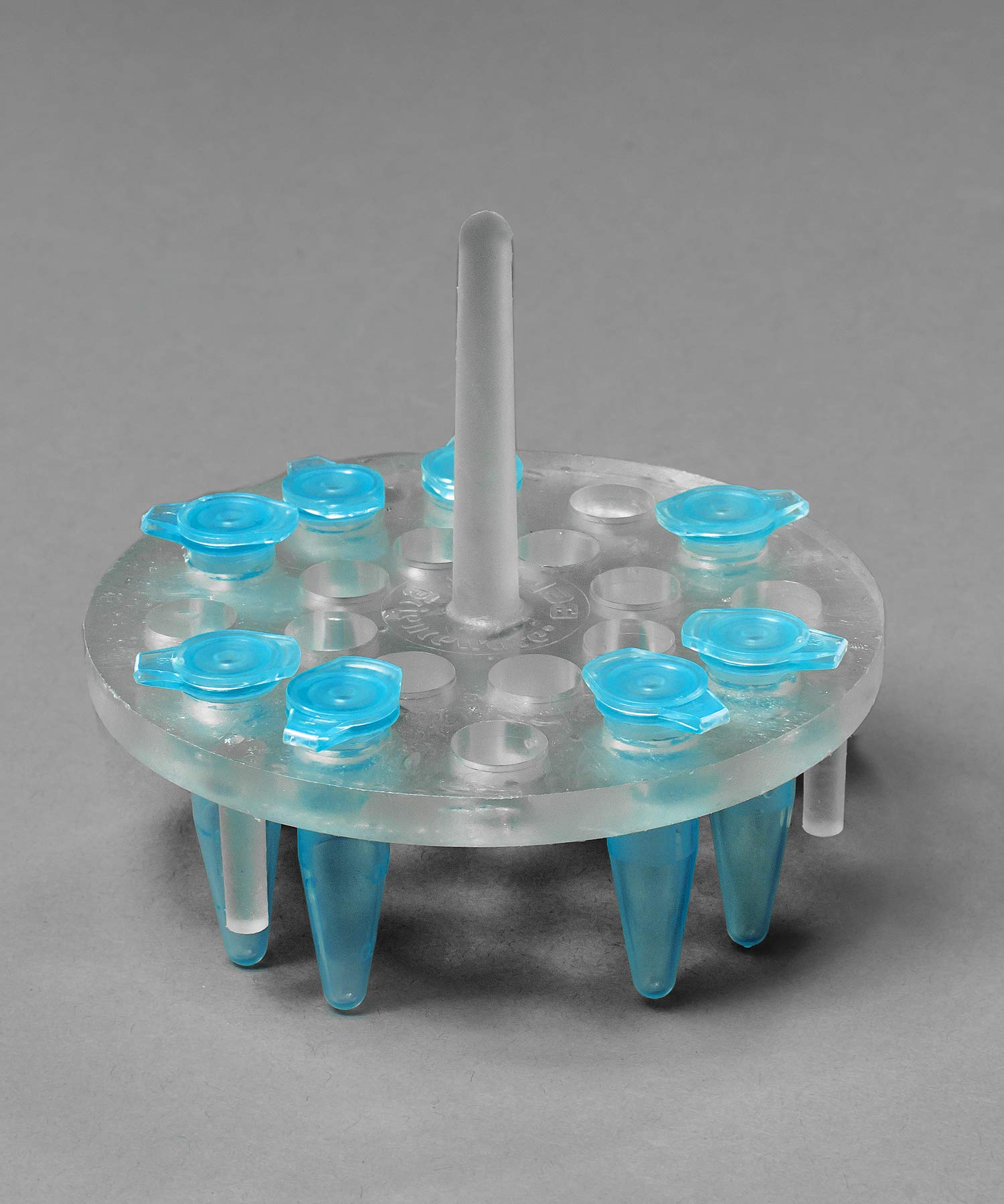 Bel-Art F18875-1000 Round Microcentrifuge Floating Bubble Rack for 1.5ml Tube, 20 Places, Fits in 1000ml Beaker, Polymethylpentene